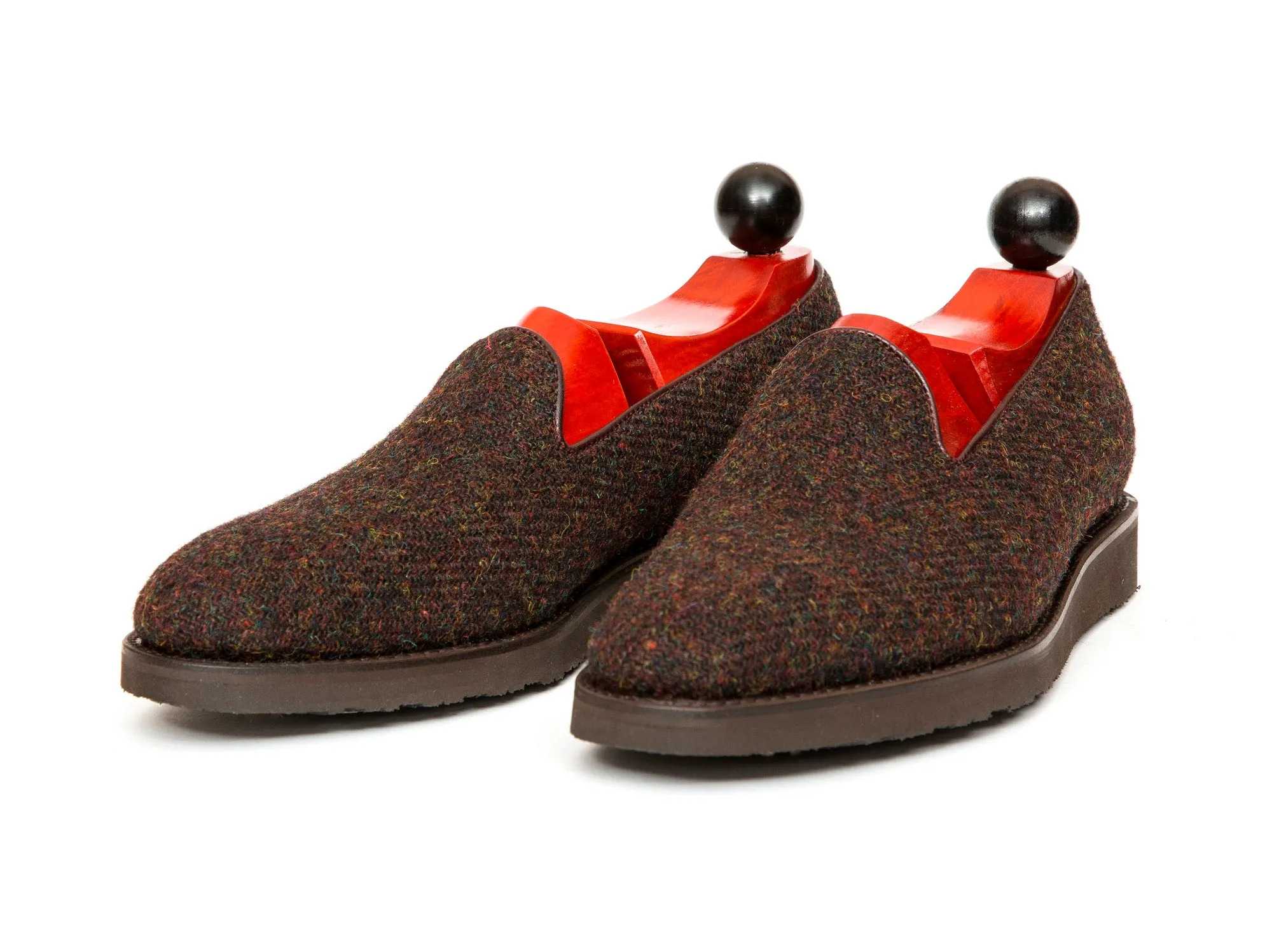 Laurelhurst II - MTO - Burgundy Medley Tweed - TMG Last - XLite Rubber Sole