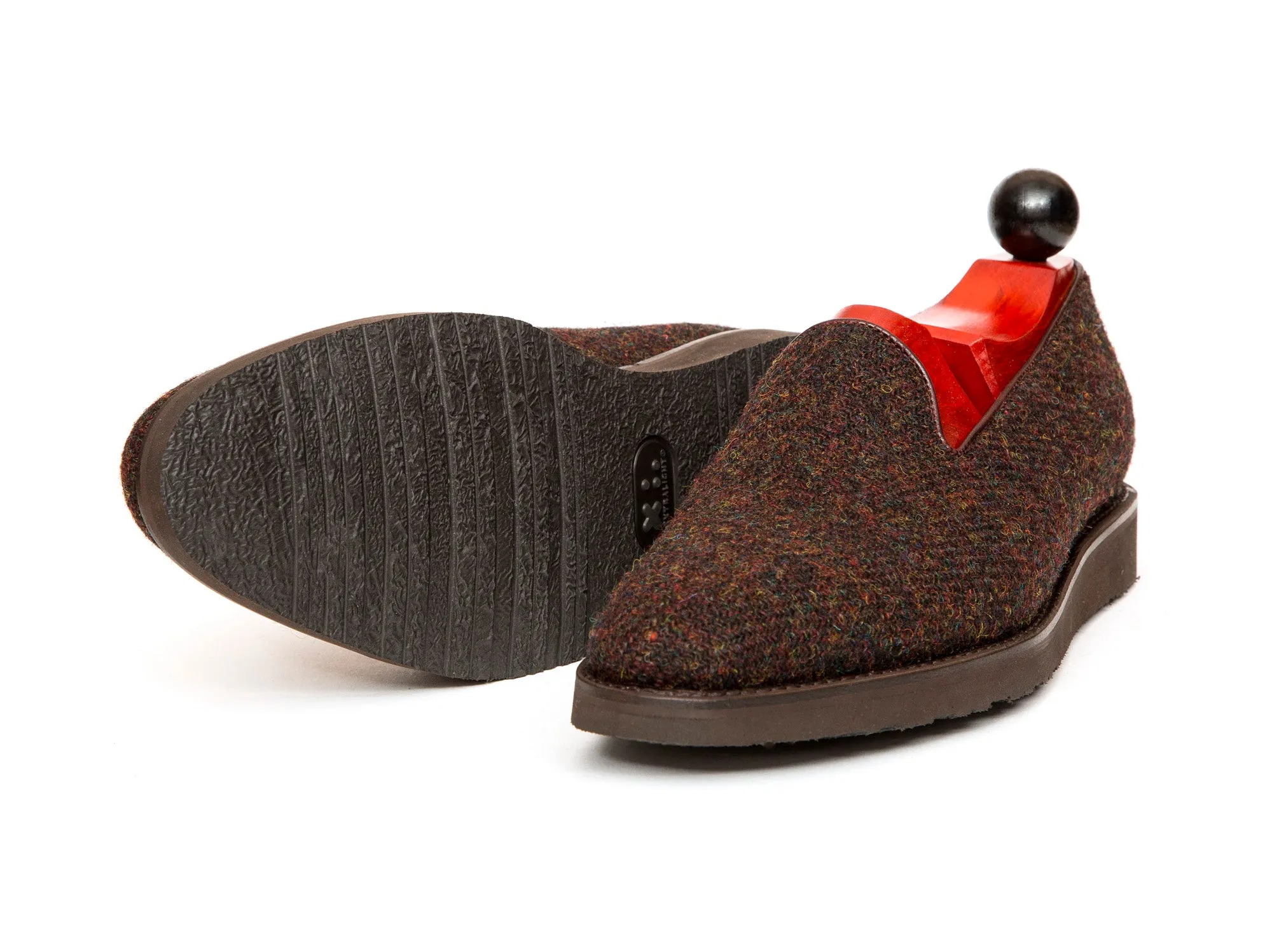 Laurelhurst II - MTO - Burgundy Medley Tweed - TMG Last - XLite Rubber Sole