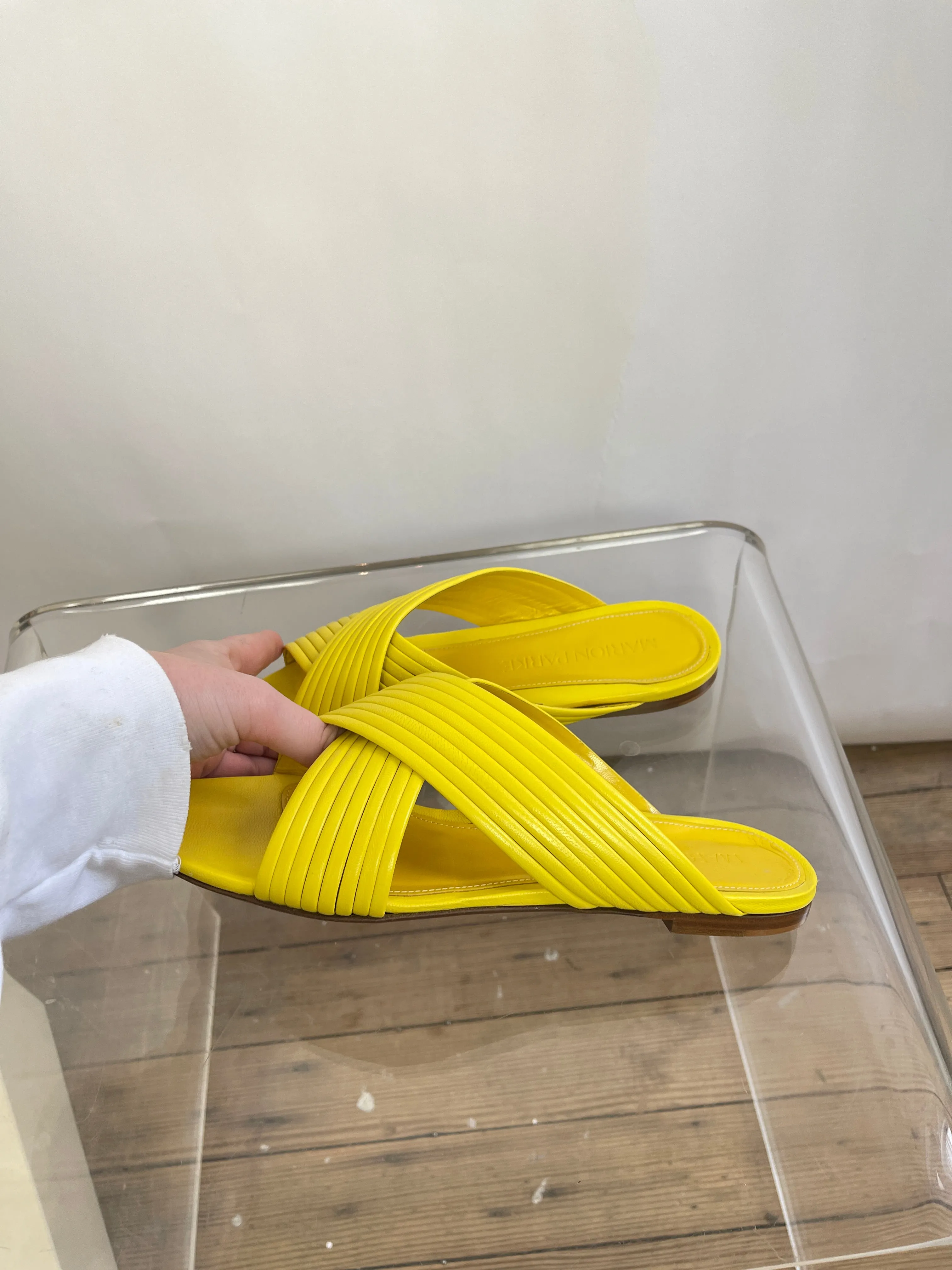 Marion Parke Yellow "Jillian" Sandals (36.5, 37.5)