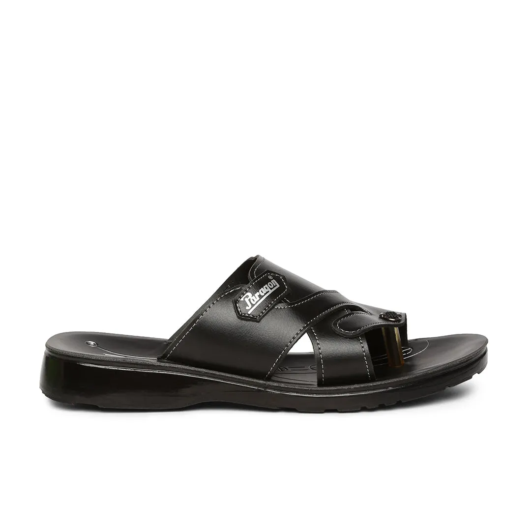 Men's Black Vertex Flip-Flops