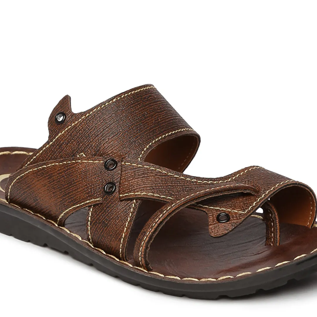 Men's Brown Vertex Flip-Flops