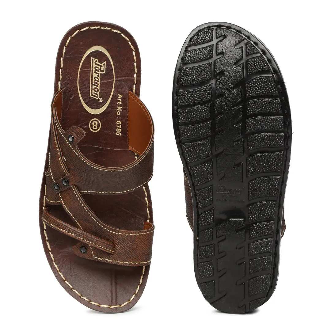 Men's Brown Vertex Flip-Flops