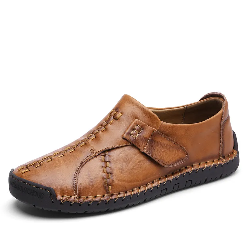 Men's Flat Casual Leather Driving Loafers -7808