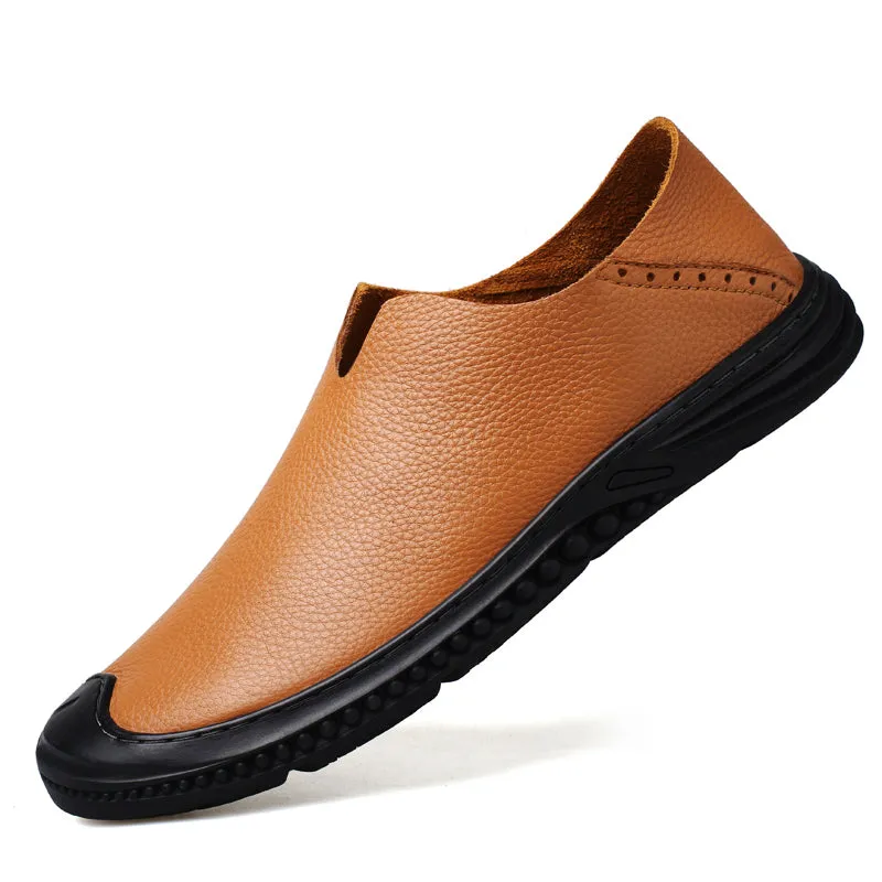 Men's Loafer Shoes Casual Walking Slip On Loafers Leather Shoes | 2219