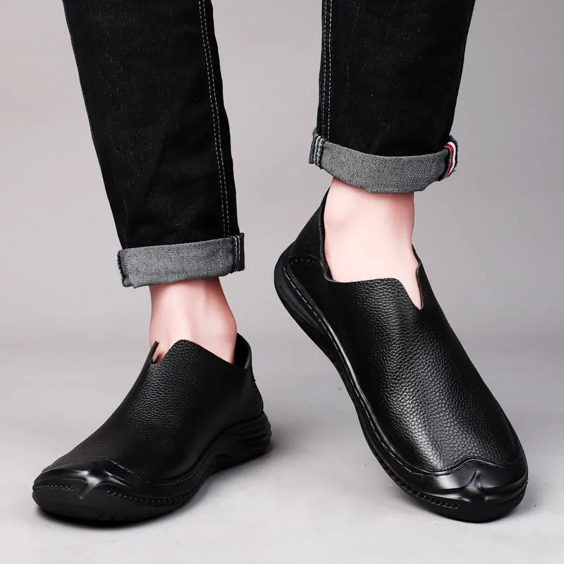 Men's Loafer Shoes Casual Walking Slip On Loafers Leather Shoes | 2219