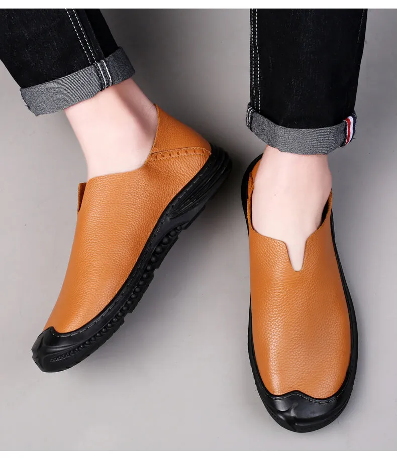 Men's Loafer Shoes Casual Walking Slip On Loafers Leather Shoes | 2219