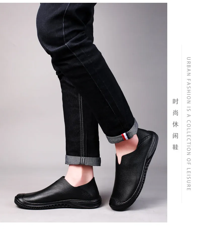 Men's Loafer Shoes Casual Walking Slip On Loafers Leather Shoes | 2219