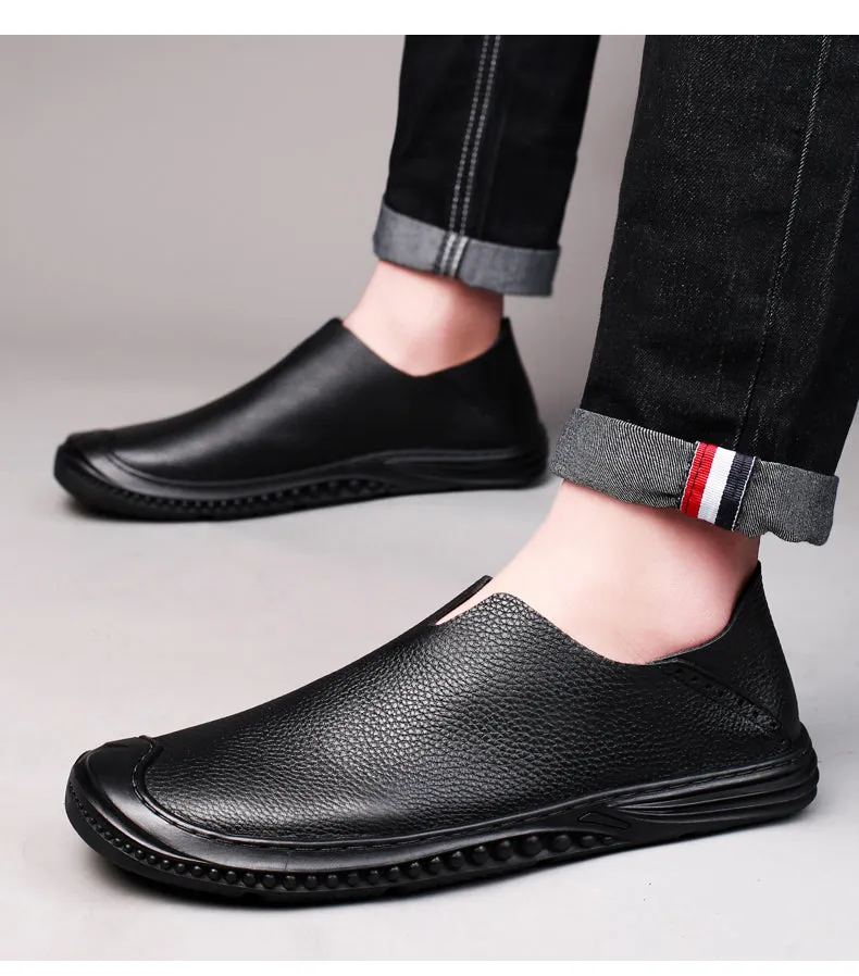 Men's Loafer Shoes Casual Walking Slip On Loafers Leather Shoes | 2219