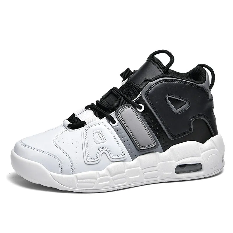 Men's Sneakers Leather Air Cushion Basketball Shoes