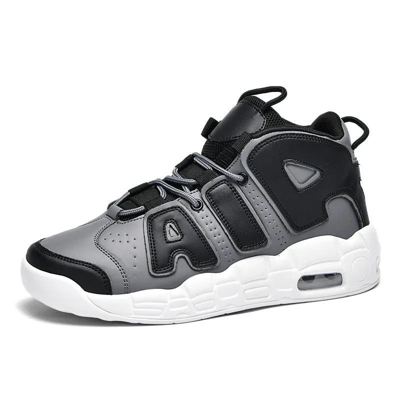 Men's Sneakers Leather Air Cushion Basketball Shoes