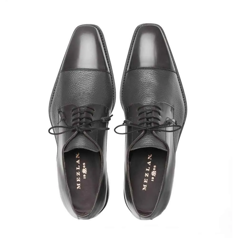 Mezlan Soka Grey Oxford Lace-Up Genuine Deerskin