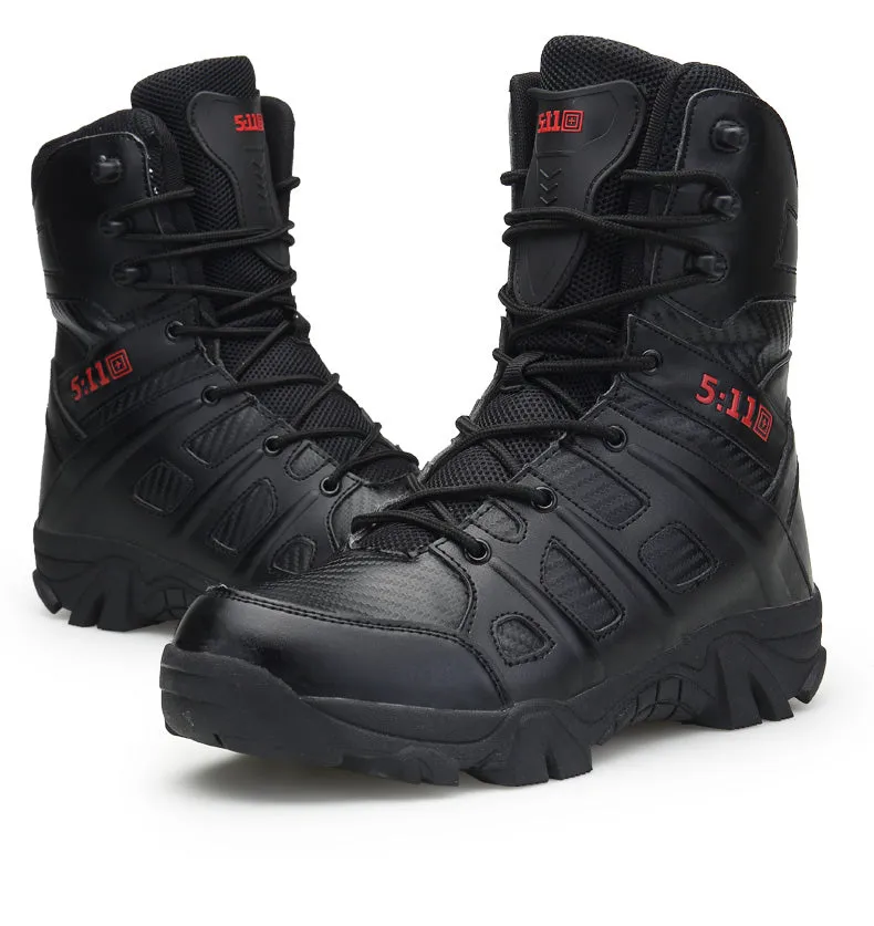 Military Combat Hi Top Boots Army Security Shoes With Side Zip | 067