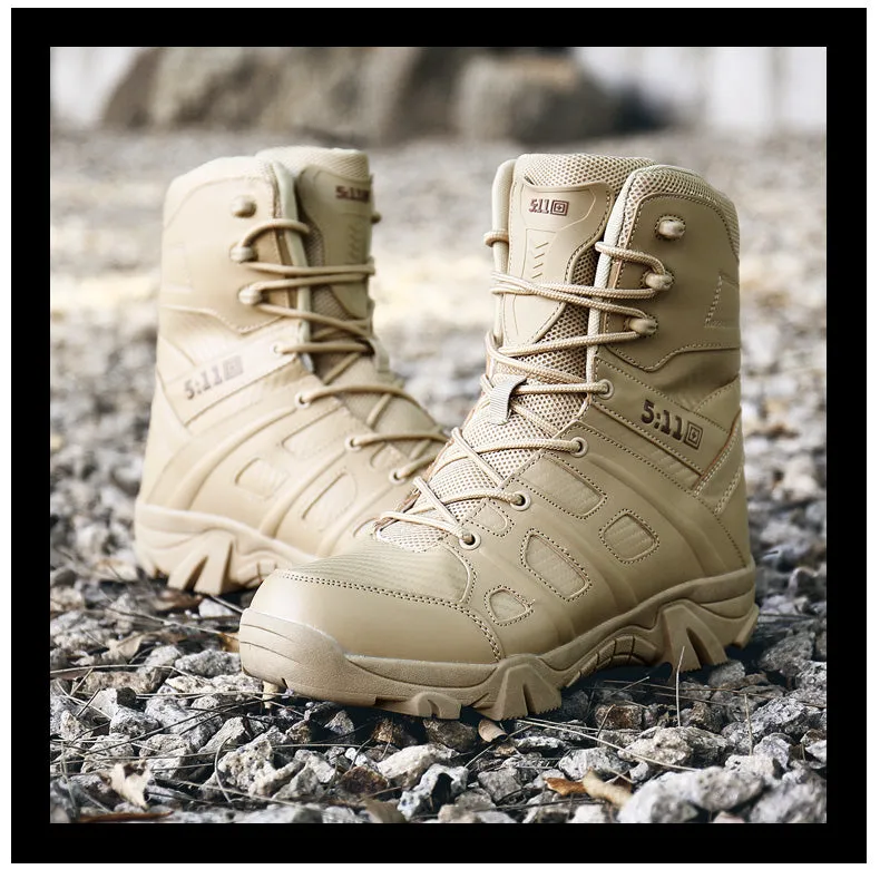 Military Combat Hi Top Boots Army Security Shoes With Side Zip | 067