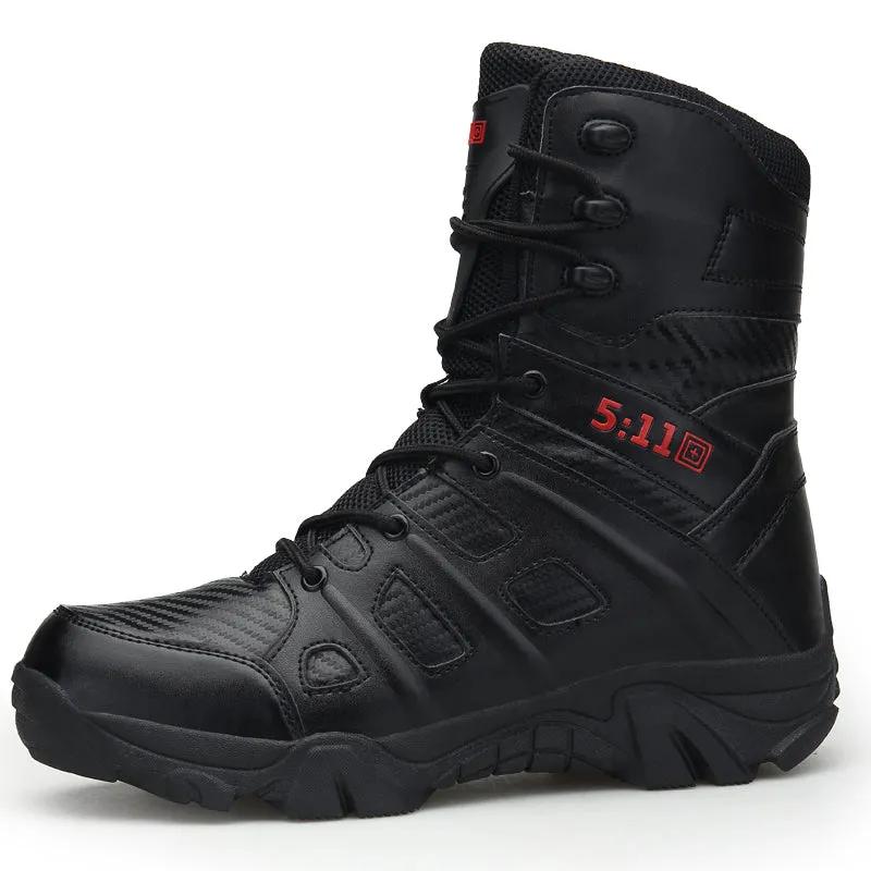 Military Combat Hi Top Boots Army Security Shoes With Side Zip | 067