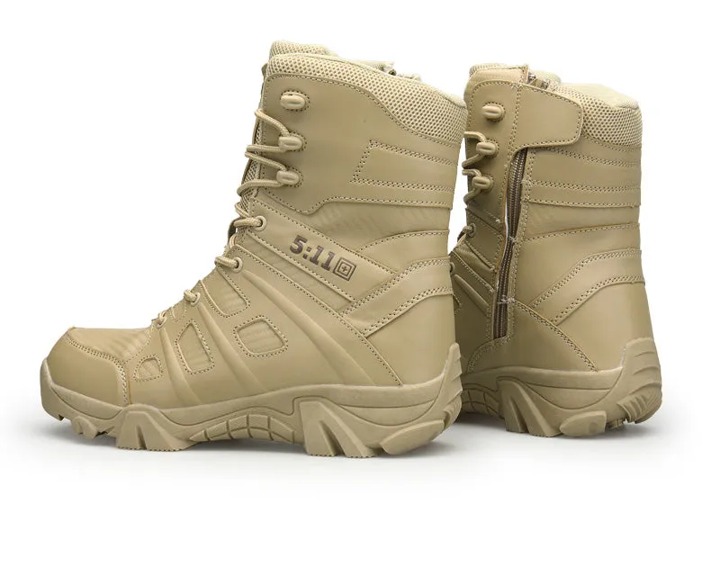 Military Combat Hi Top Boots Army Security Shoes With Side Zip | 067