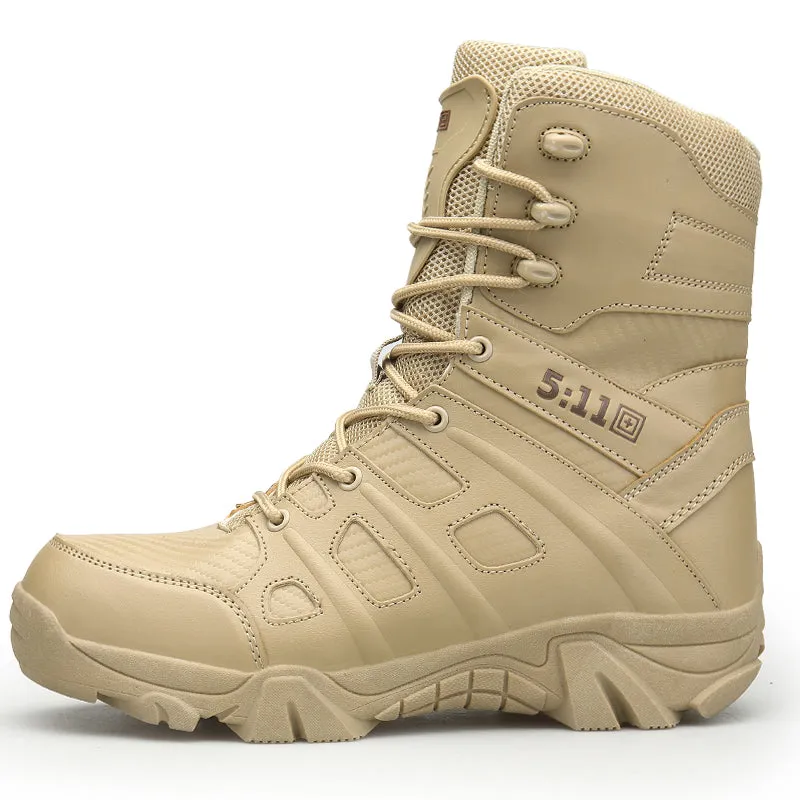 Military Combat Hi Top Boots Army Security Shoes With Side Zip | 067