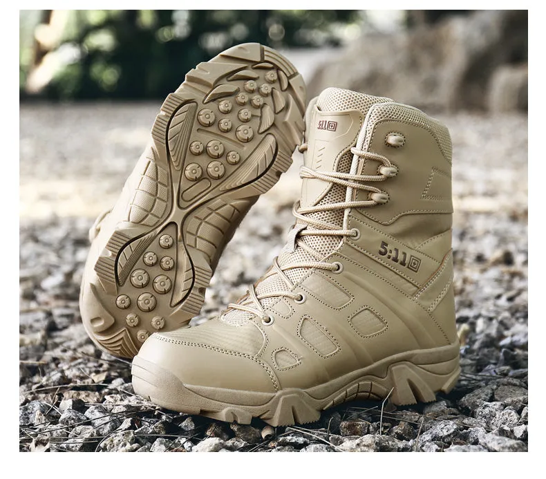 Military Combat Hi Top Boots Army Security Shoes With Side Zip | 067