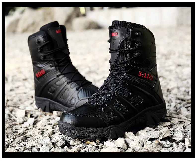 Military Combat Hi Top Boots Army Security Shoes With Side Zip | 067