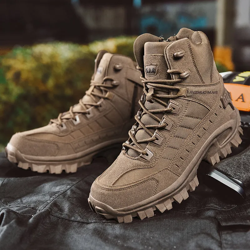 Military Tactical Special Force Boots Leather Army Outdoor Men Shoes | B21