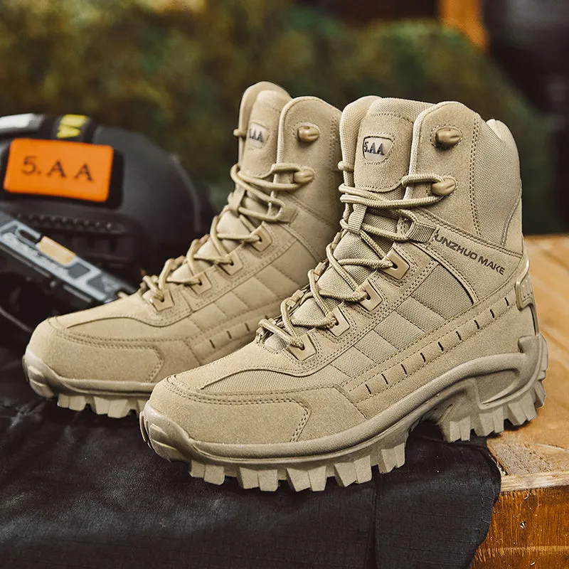 Military Tactical Special Force Boots Leather Army Outdoor Men Shoes | B21