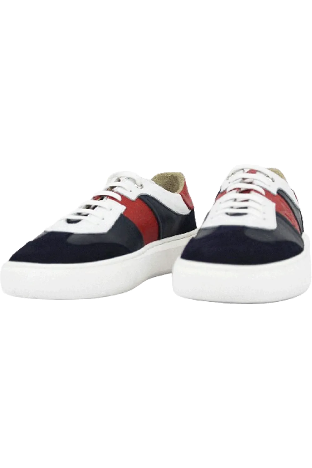 MMS Leather Navy Red Sneaker