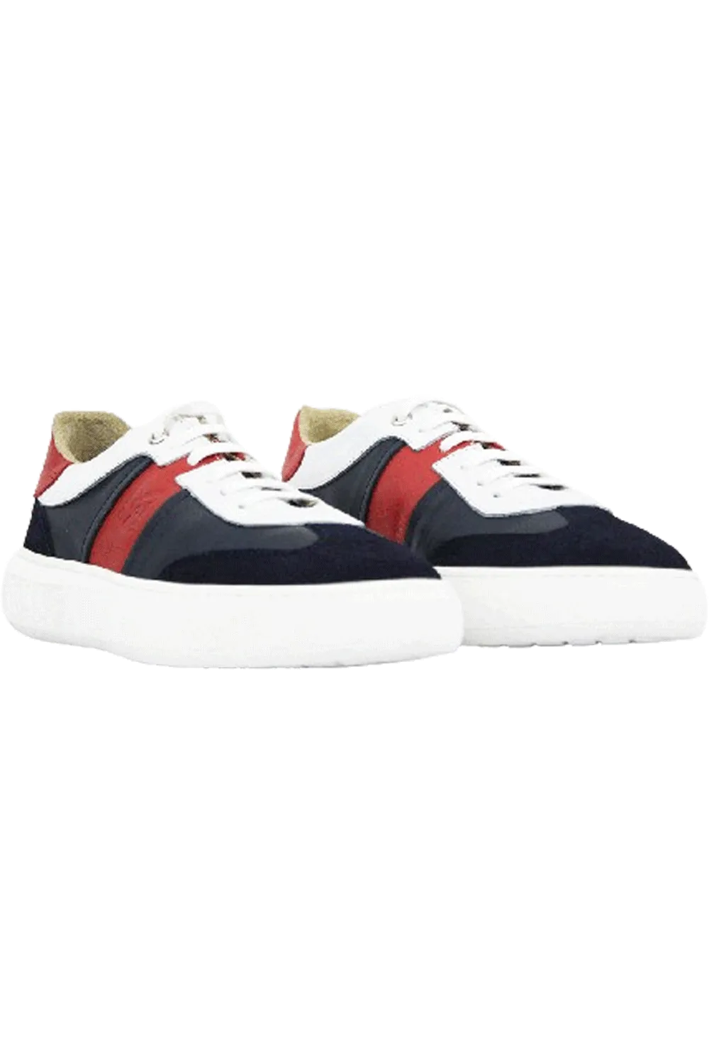 MMS Leather Navy Red Sneaker