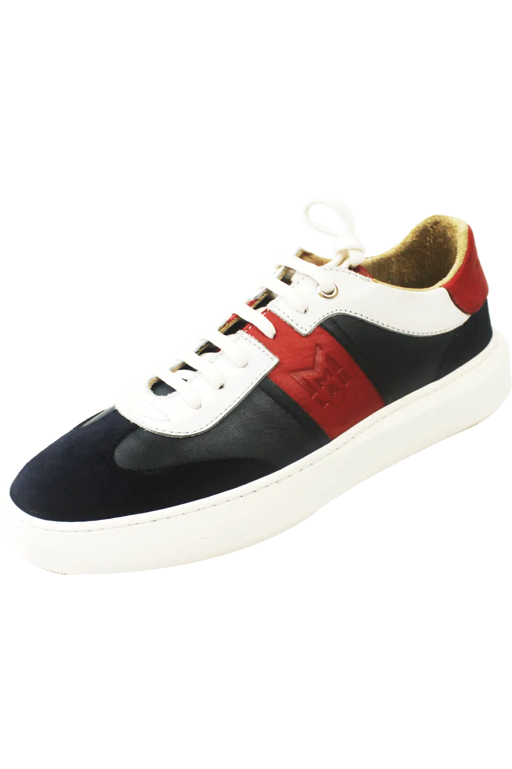 MMS Leather Navy Red Sneaker