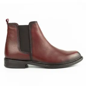 Notti Burgundy Men's Chelsea Genuine Leather Boots