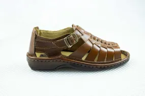 Omega Leather Kgosi Youths Terracotta Sandal