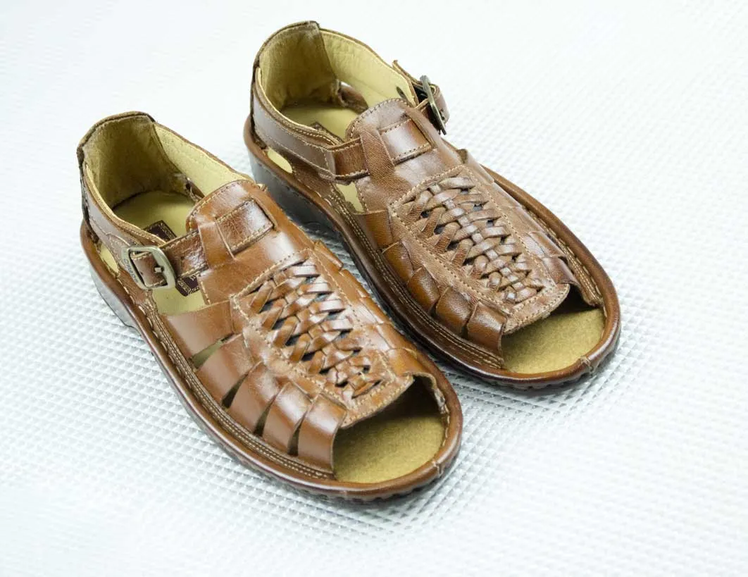 Omega Leather Kgosi Youths Terracotta Sandal