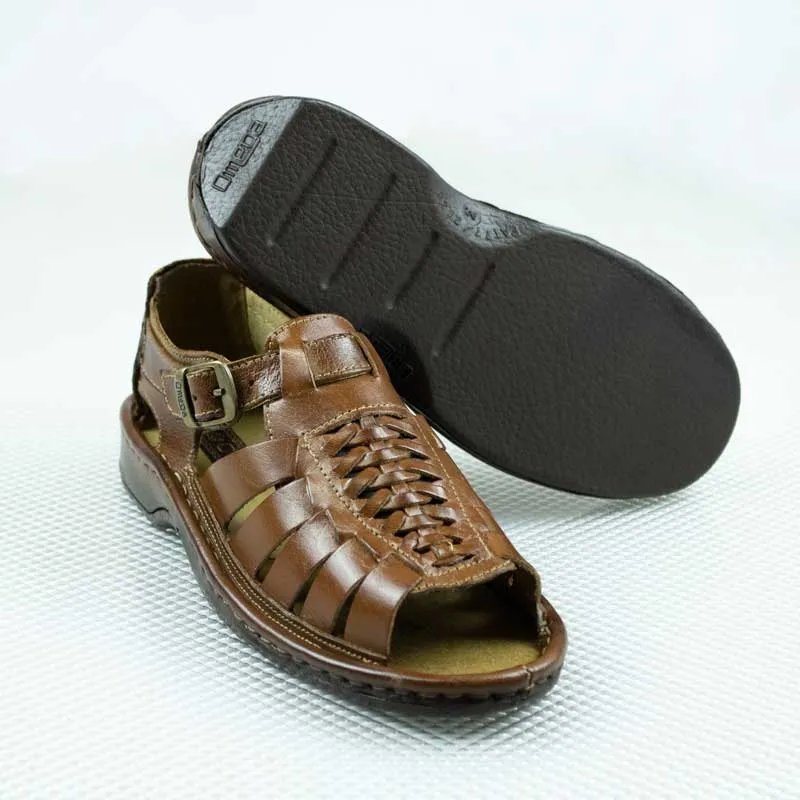 Omega Leather Kgosi Youths Terracotta Sandal