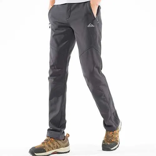 Outdoor Soft Shell Warm Fleece Warm Pant Antifouling Trouser