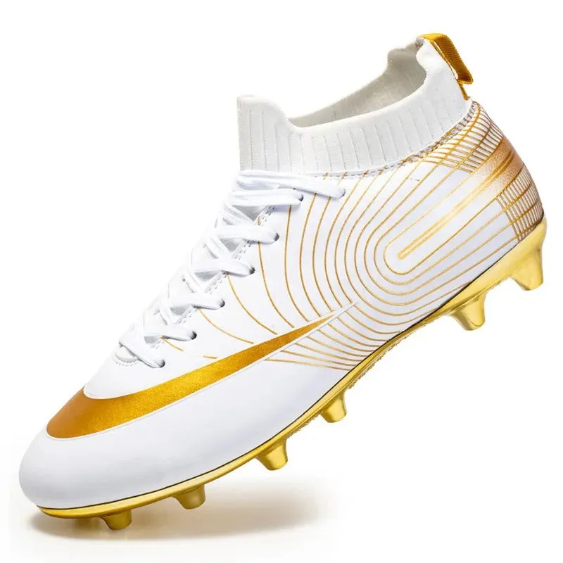 Professional Soccer Shoes Long Spikes "AG Ankle" "Football Boots" Outdoor Cleats Soccer Boots | 32751G