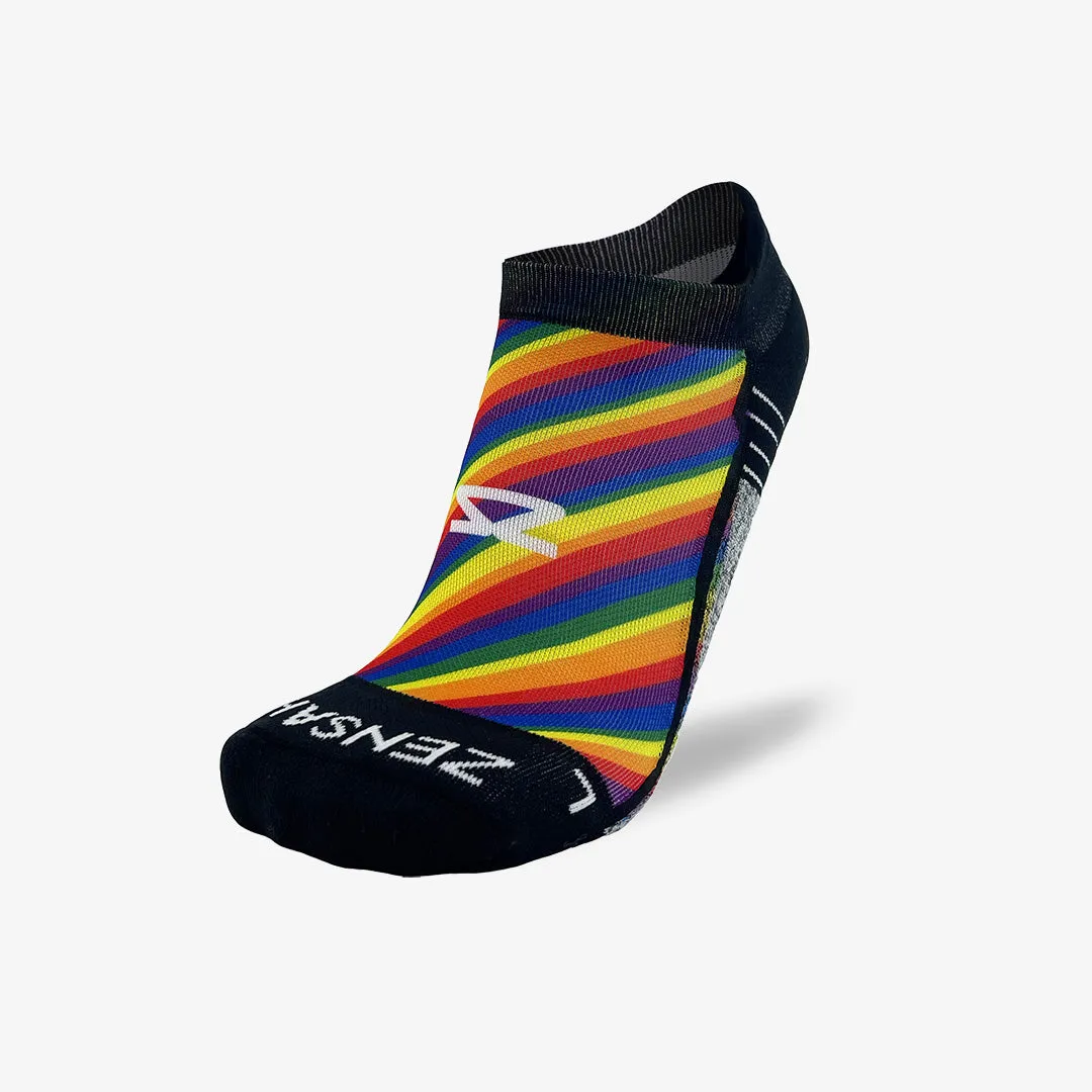 Rainbow Flag Running Socks (No Show)