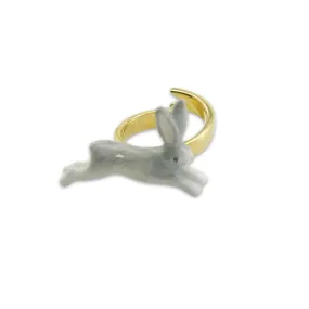 Running Rabbit Grey Ring