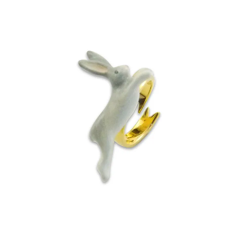 Running Rabbit Grey Ring