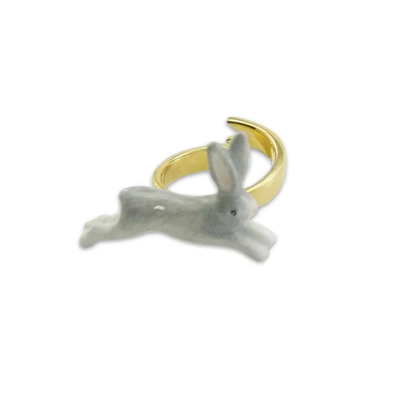 Running Rabbit Grey Ring