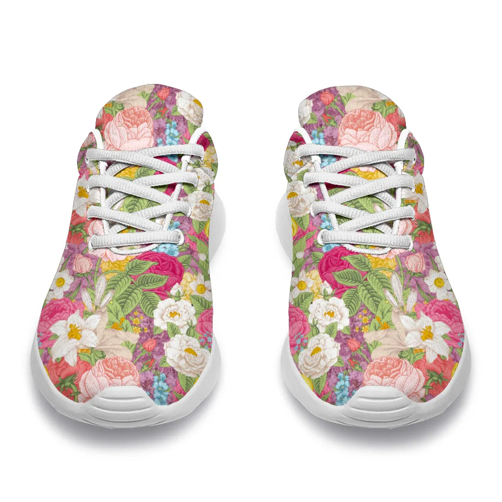 Springtime Flowers Sport Sneakers