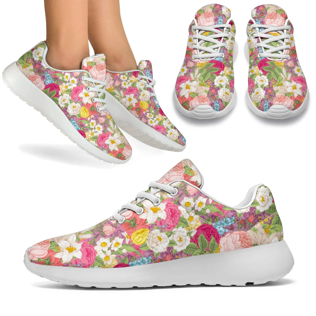 Springtime Flowers Sport Sneakers