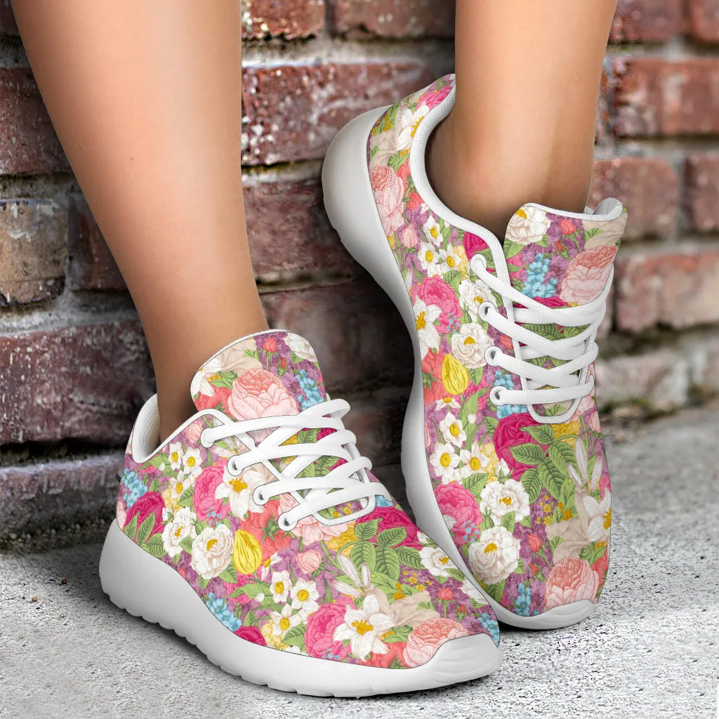 Springtime Flowers Sport Sneakers