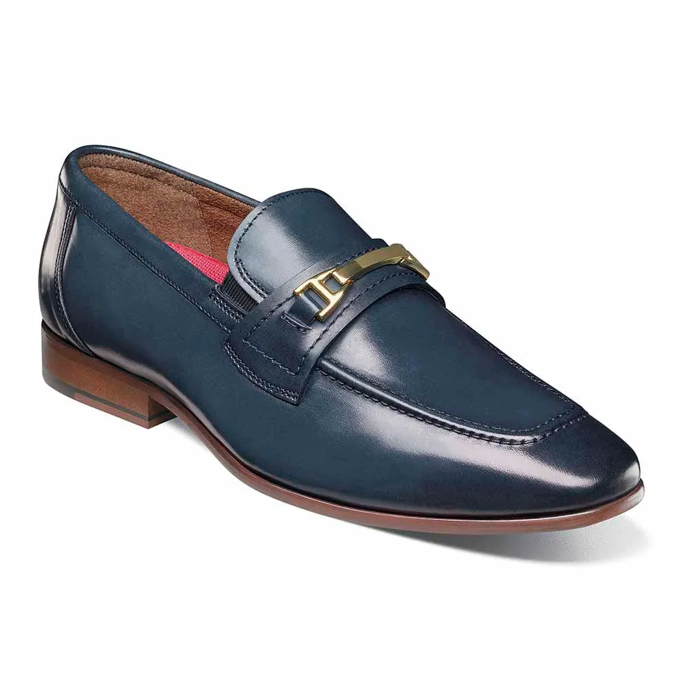 Stacy Adams Blue GLENDON Moc Toe Bit Slip On