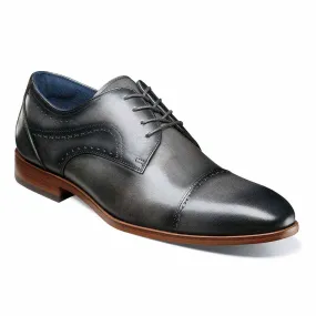 Stacy Adams Gray BRYANT Cap Toe Oxford Shoes