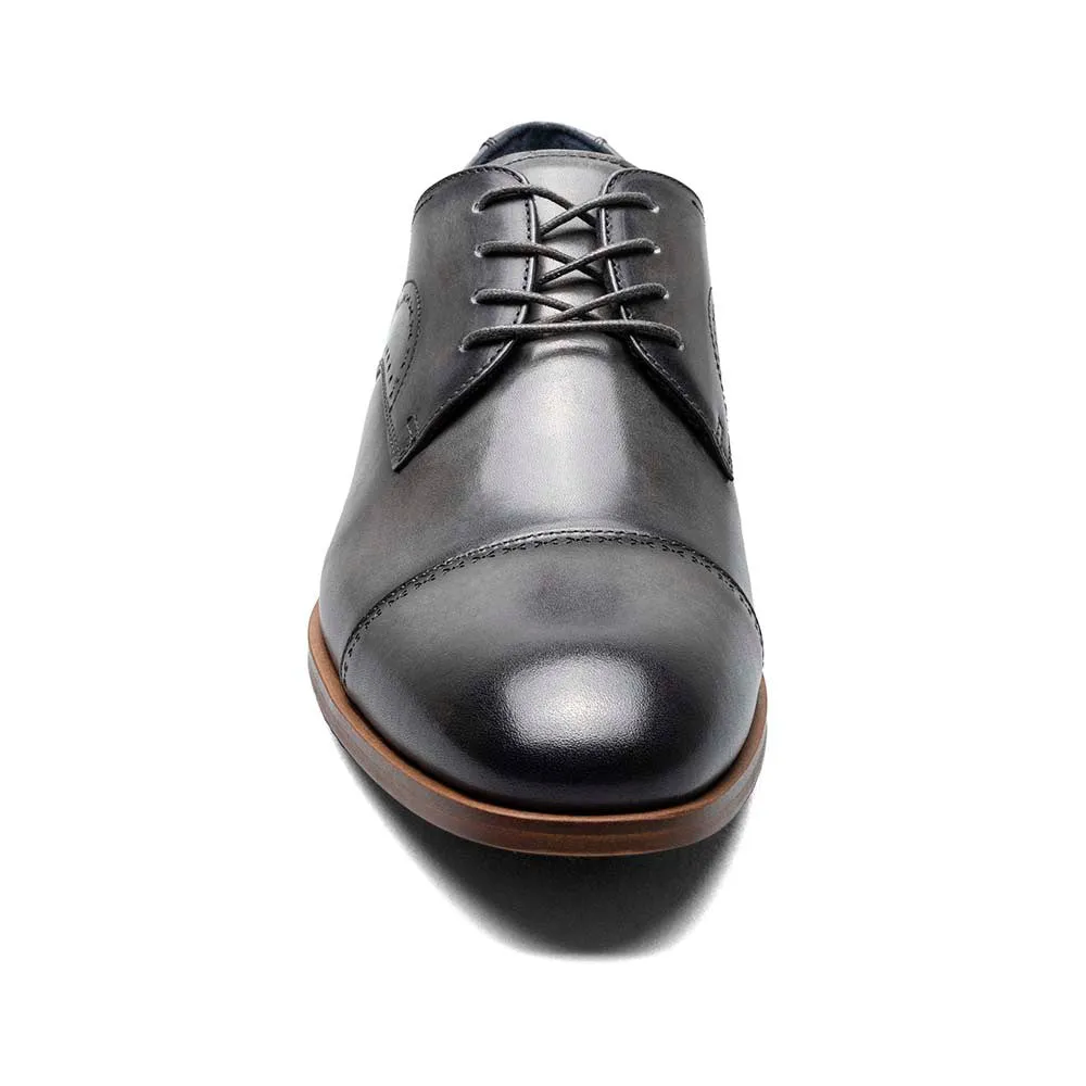 Stacy Adams Gray BRYANT Cap Toe Oxford Shoes