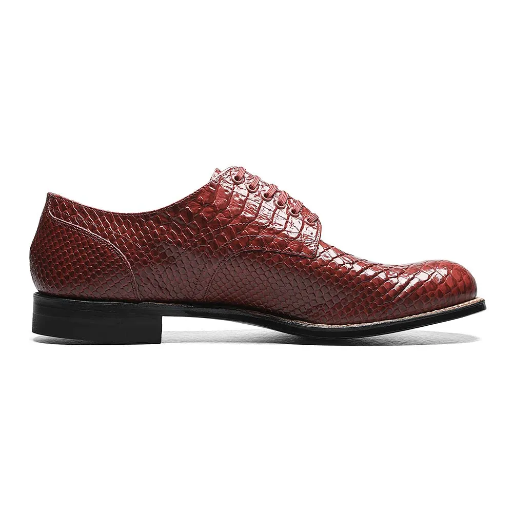 Stacy Adams Madison Red Anaconda Print Oxford