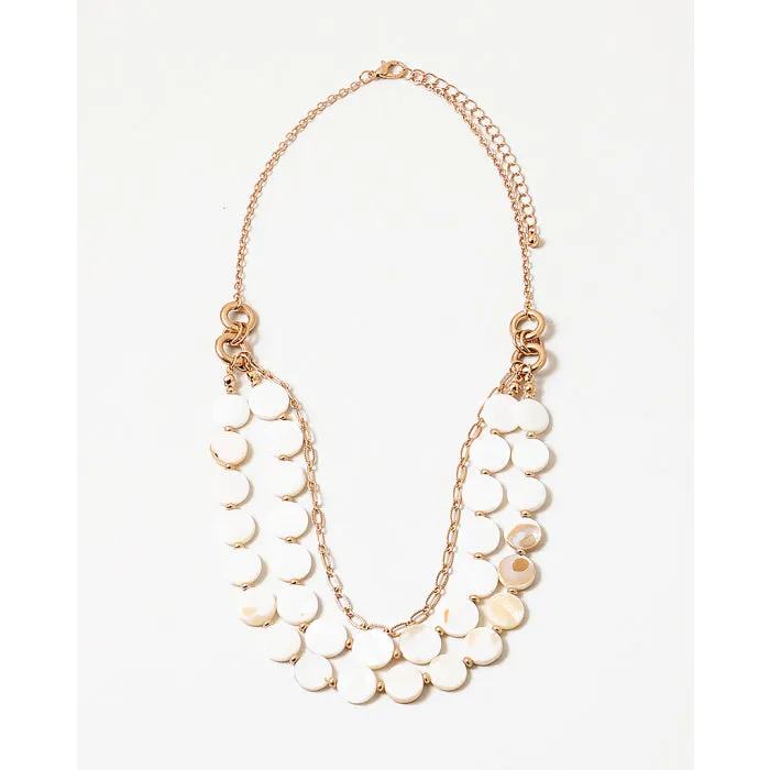 Statement Necklace Resin Clear Link Dressy Style