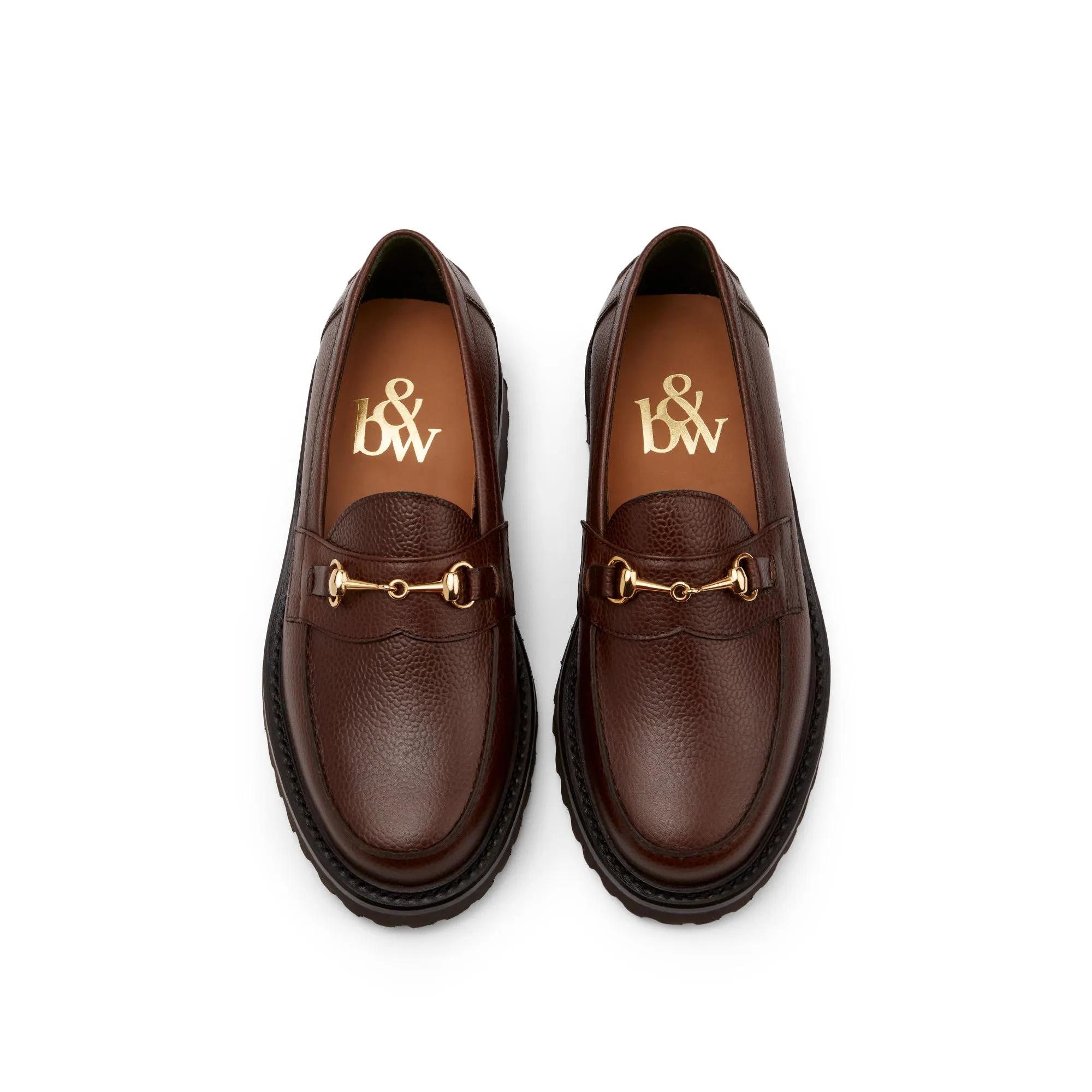 The Mason Horse Bit Loafer, Chocolate, Vibram 1757 Lug Sole