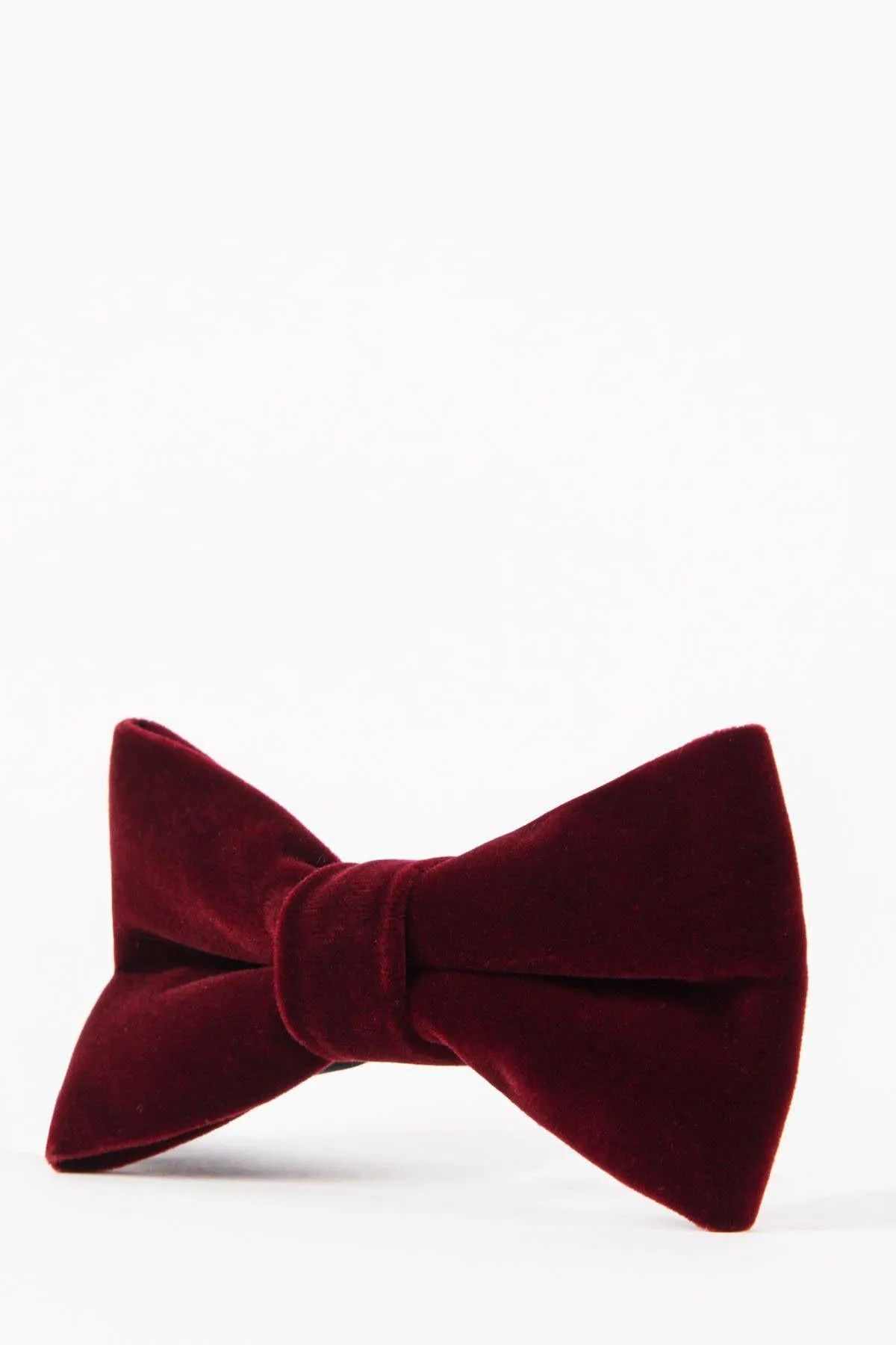 VELVET - Wine Velvet Bow Tie