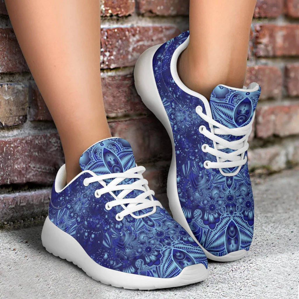 Vintage Blue Mandala Sneakers