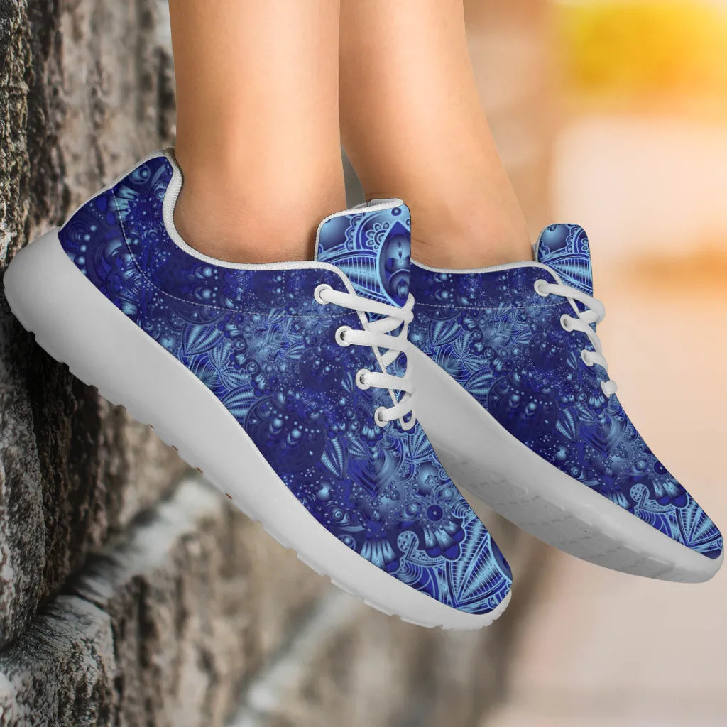 Vintage Blue Mandala Sneakers