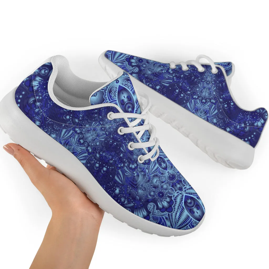 Vintage Blue Mandala Sneakers